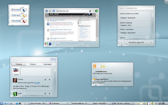 The Web and Social Networks on the Plasma Desktop
