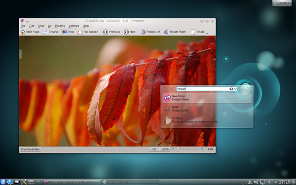 The KDE Plasma Desktop Workspace