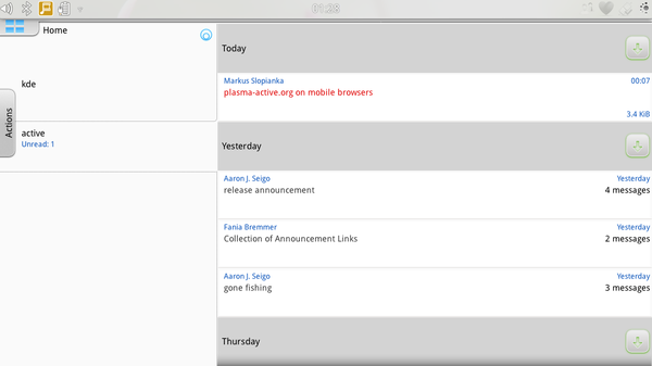 Kontact Touch adds scalable email and groupware to Plasma Active