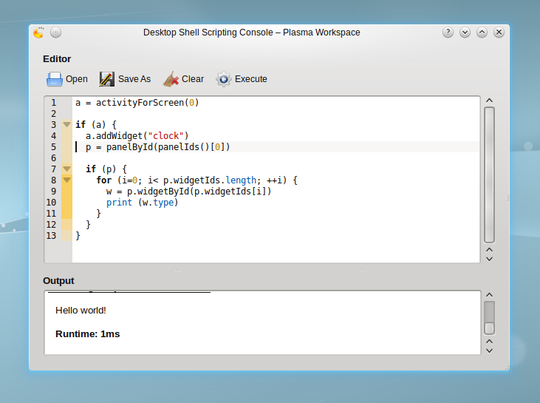 Customizing the desktop using scripting
